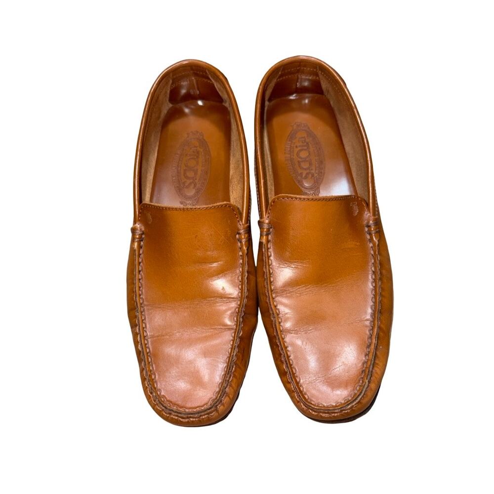 Tod's Brown Patent Leather Driving Loafers  Size: 9.5 Women's